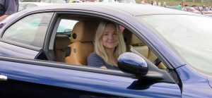 Mrs. B arriving at Chatsworth
