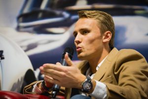 Surprise show visitor Max Chilton takes to the Live Interview Stage 