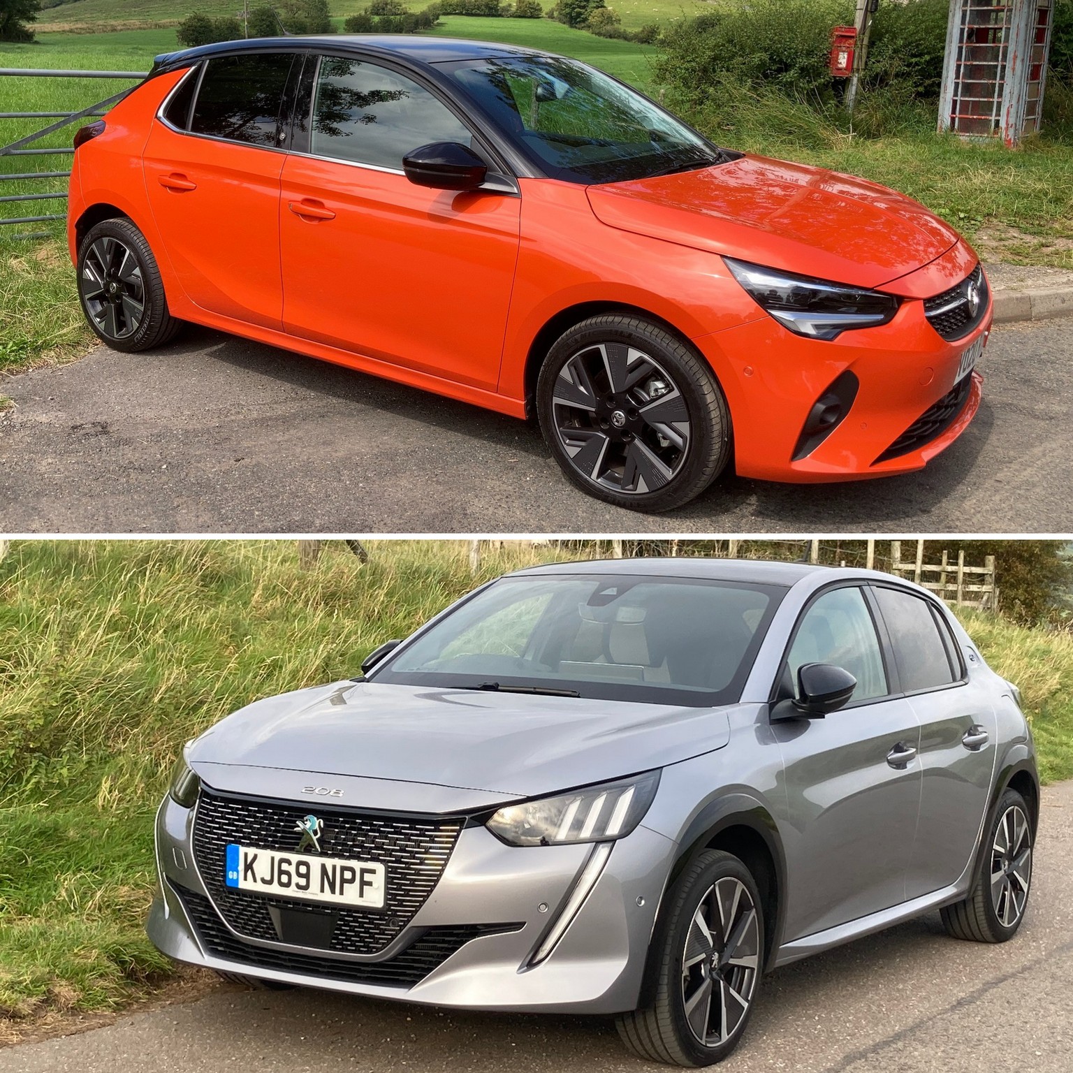 Corsa e vs shop peugeot 208 e